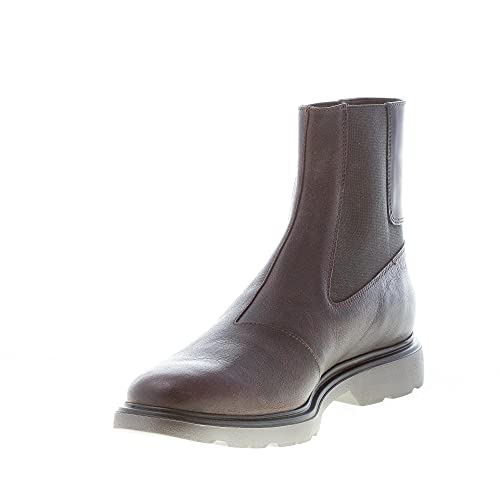 Hogan Uomo H304 Stivaletto in Pelle Ebano e Nero