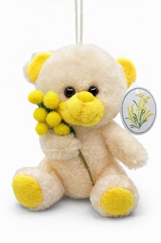 Imagen de Generico Oso de peluche con flor de mimosa