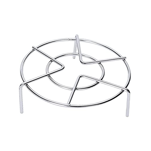 LIFKOME Stainless Steel Three Leg Steamer Material Pot Dishes Bracket Rustproof and Stable Multifunctional Cooking Accessory for Egg Fish Vegetable