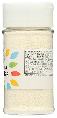 Image of 365 by Whole Foods Market, White Nonpareils Sprinkles, 3.15 Ounce