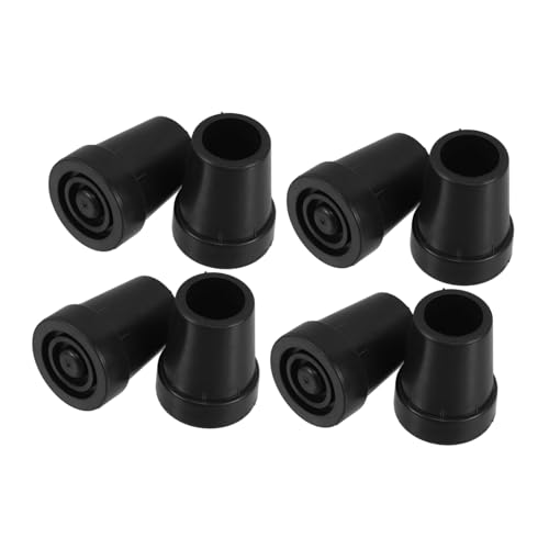 KOMBIUDA Cane Tip Protectors 8pcs Plastic Walking Stick End Cap for Walker Tips Replacement