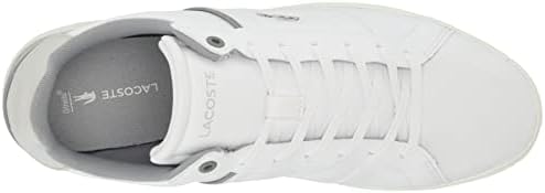 Lacoste Men's Europa Sneaker, White/Grey, 12.5 | Image 4