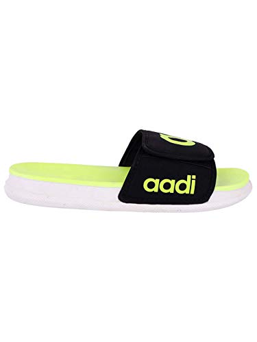 Image of AADI Men's Synthetic Leather Daily Casual Sliders /Flip Flop & Slippers