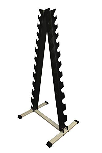 Ader Sporting Goods 12 Pair Blue Neoprene Dumbbell Set & Rack (1lb-15lb)