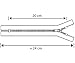 AERZETIX - C61315-2er-Set nicht trennbare Reißverschlüsse 20 cm aus metall - zipper - Farbe dunkelblau - nähzubehör lederwaren etuis röcke kleider hosen kurzwaren
