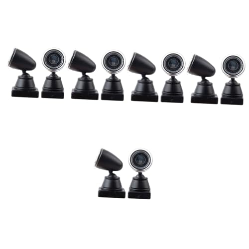 CORHAD 5sets Mini Spotlight Model Railroad Train Signal Light Table Reflector Lamp Simulated Signal Light for Model Trains 2pcs*5