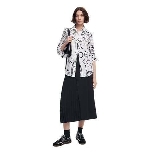 Image of Desigual Women's Woman Woven Shirt Long Sleeve