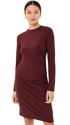 Image of Vince Women's Draped Crew Neck Dress