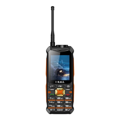 Image of IKALL K777 Multimedia Feature Phone with Triple Sim Card and Power Bank Feature, 8000 mAh Battery - Orange