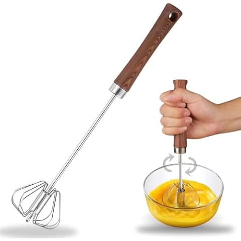 Semi Automatic Whisk, Whizzy Whisk, 12inch, Hand Push Rotary Whisk Blender, Egg Beater, Milk Frother, Blending, Whisking, Beating & Stirring Cover
