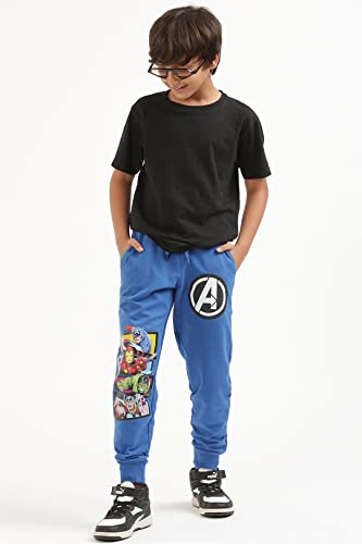 Image of Nap Chief Official Marvel Avengers Printed Joggers for Kids, Cotton Regular Fit Track Pants for Boys & Girls