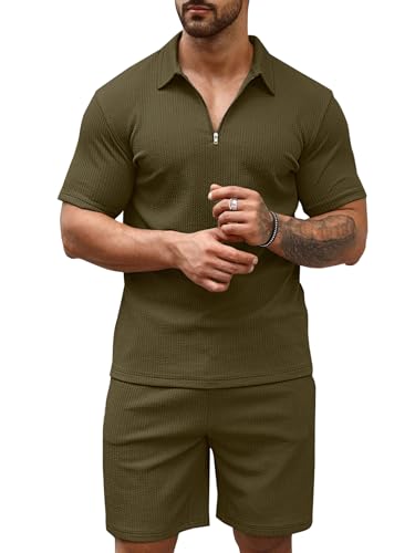 Image of Vogaan Men's Premium Cotton Blend Pyjama Set | Stylish Solid Polo Tshirt and Shorts | Casual Night Suit Wear Set for Man | Summer Co-ords Set with Shorts | Comfortable Nightwear & Loungewear