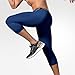 Towintec Men’s 3/4 Compression Pants, Athletic Leggings Running Workout Tights Base Layer for Basketball Sports Football Gym(Navy Blue,L)