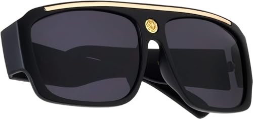 Flat Top Hip Hop Rapper Retro Aviator Sunglasses3