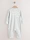 NEXT Baby-Schlafanzug mit Zwei-Wege-RV, Hello World Grau 3 Monate