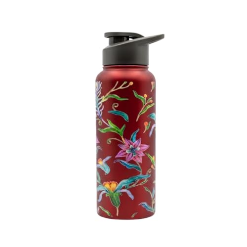 Image of VOIK Printed Stainless Steel Water Bottles for Kids, Office, Sports & Travel (750 ML) (Floral-Sipper)