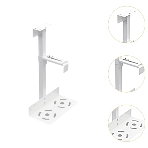 Soporte estable y flexible para torre de computadora, soporte para CPU bajo el escritorio o montaje en pared, blanco miniatura 3