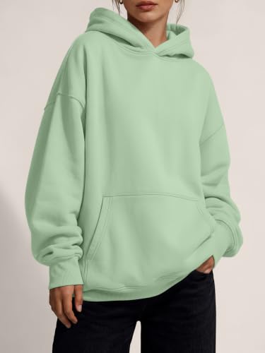 Image of Trendy Queen Women Oversized Hoodies Fall Outfits | Gentle Skin Feel, Aesthetic Drop Shoulder, Large Kangaroo Pocket, Seamless Daily Outfit Match