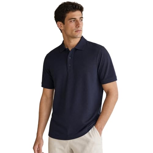Image of NOBERO Men's Cotton Solid Regular Fit Polo Shirt