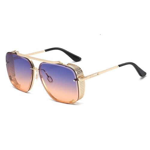 Lunettes steampunk de luxe retro R07 avec monture punk élégante