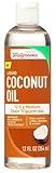 Walgreens Coconut Oil 12.0 oz.12.5 g Medium Chain triglycerides
