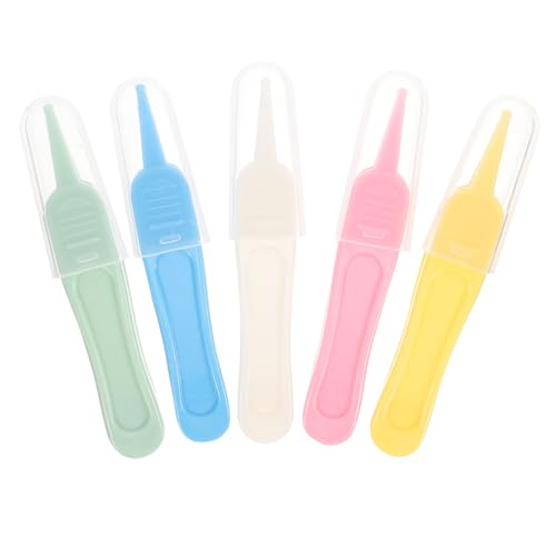Image of LALAFINA Baby Nose Cleaner Precision Tweezers with Round Soft Tips Infant Booger Remover for Safe Nasal Care and Comfortable Breathing