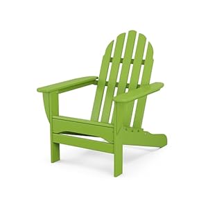 POLYWOOD AD4030LI Classic Outdoor Adirondack Chair, Lime