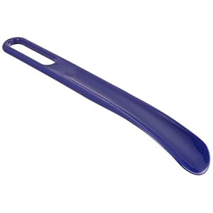 Sammons Preston Shoehorn, 11.5″ Blue, Dressing Aid for Limited Reach & Range of Motion, Long Shoe Horn for Shoes, Boots, & Sneakers, Heel Protecting Shoehorn for Elderly, Handicapped, & Disabled users