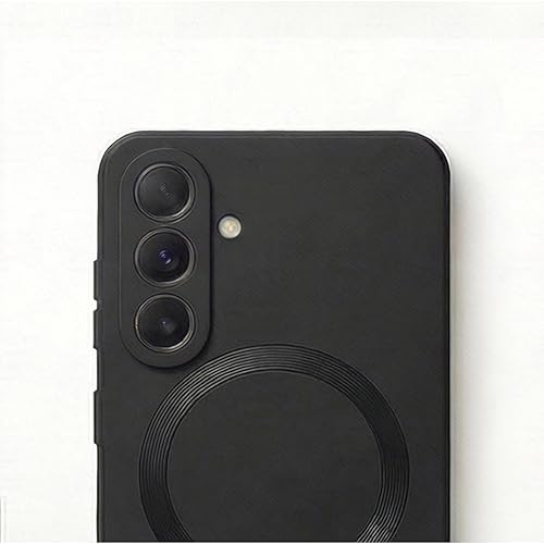 Image of amazon basics Premium Mag-Safe Case for Samsung Galaxy S26 Plus 5G | Shockproof & Anti-Scratch Cover | Soft Silicone with Wireless Charging | Camera Lens Guard - Black