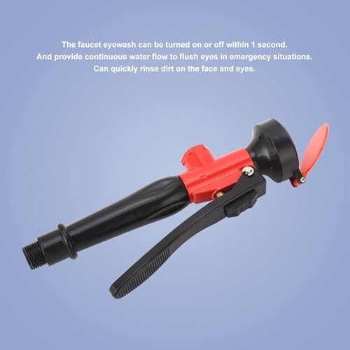 Image of Fockety Eyewash Station Drench Hose Eye Wash Station, DN15 Handheld Eye Wahing Spray Head Face Flush Shower with Drench Hose, Eye Wash Unit for Lab and Industrial Use