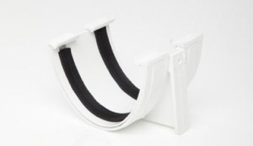 RD502W Polypipe Polyflow Union Joiner for 117mmx 75mm PVCu Half Round deepline guttering Systems