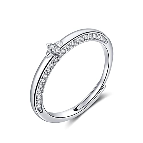 Bague météore en argent 925 et zircon scintillant d'une finesse artisanale