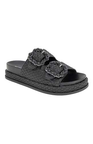 BCBGeneration Women's Fashion Slide Sandal, Black, 9.5