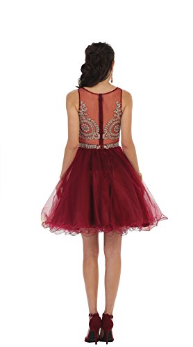 May Queen by Formal Dress Shops Inc FDS1462 Two Piece Semi Formal Short Dress2