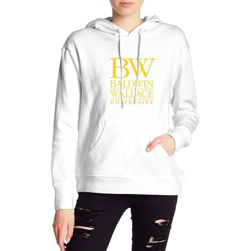 Baldwin Wallace University Logo Couple'S Padded Hooded Sweatshirt Long Sleeve Adult Sweatshirt Unisex
