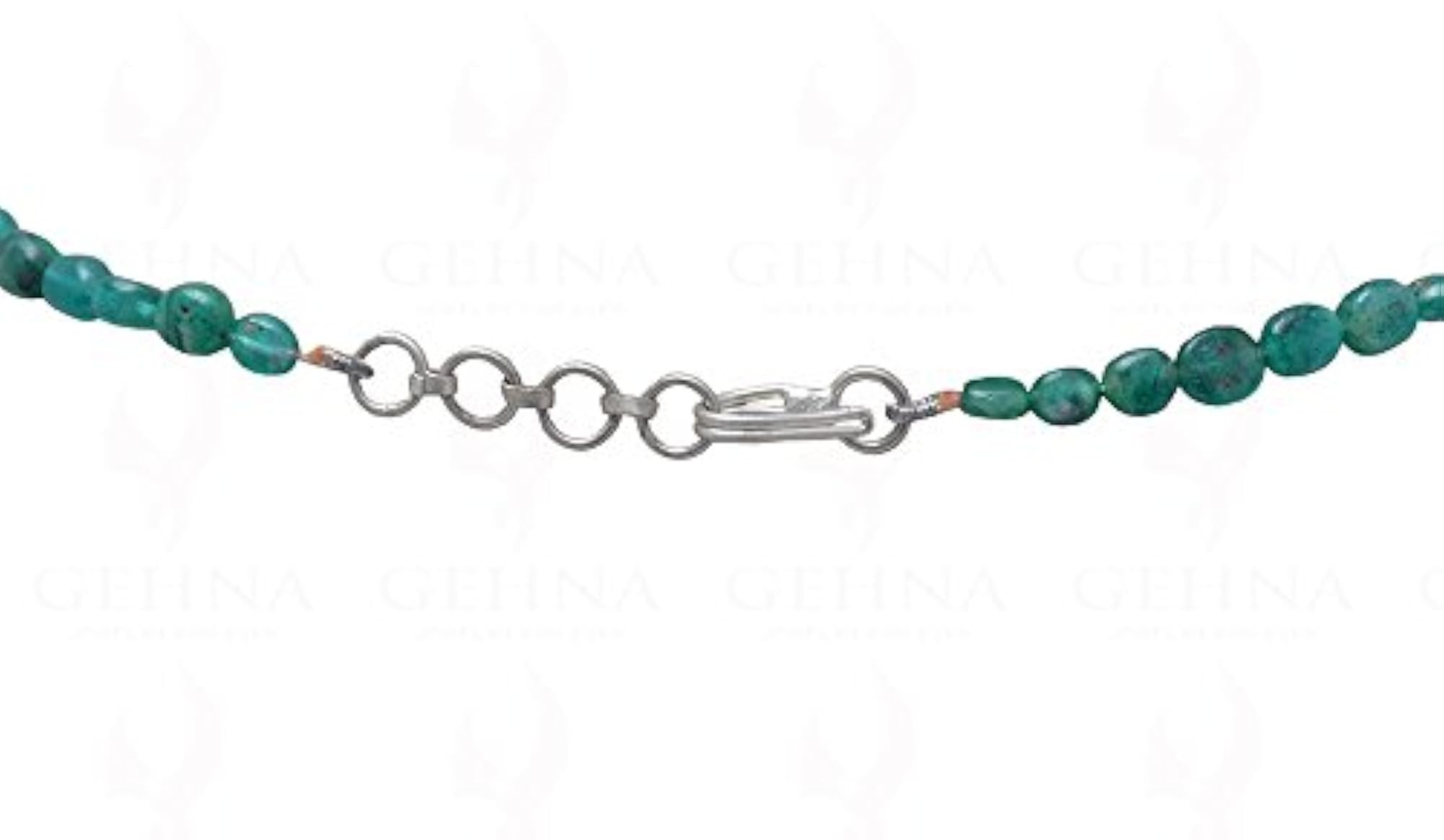 Jaipur Ruby Drops & Emerald Gemstone Bead Necklace