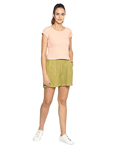 Image of oxolloxo Cotton Washed Shorts in Cobalt Blue