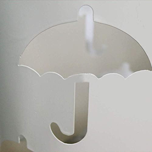 Porte-parapluie en métal noir dans l'entrée pour sécher les cannes et sentiers de marche - 7