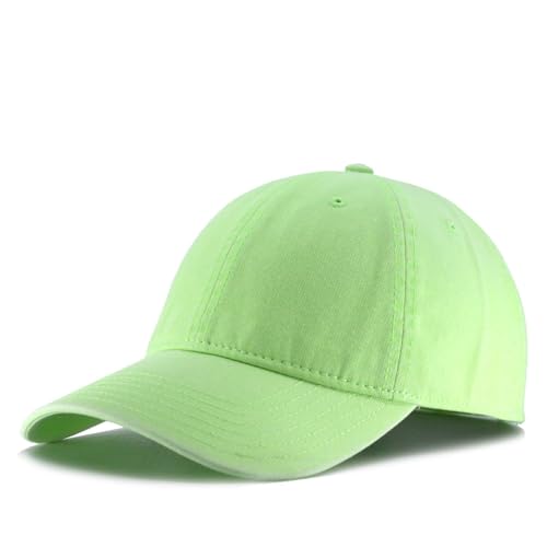 Image of Classic Washed Cotton Baseball Cap - Vintage Adjustable Dad Hat, Curved Bill for Men Women, Outdoor Everyday Wear