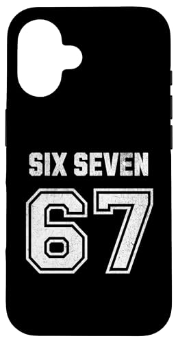 67 Six Seven Sport Design on Back. 6 7 Meme Men Women Kids X}zP[X iPhone 16 p