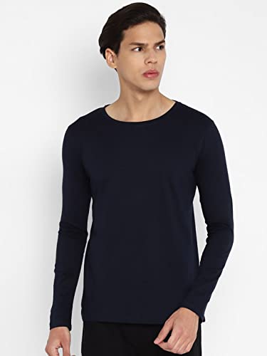 Image of London Crew Round Neck Full Sleeve Regular Fit Casual Cotton Plain Solid Tshirt for Men Full-Solid-23