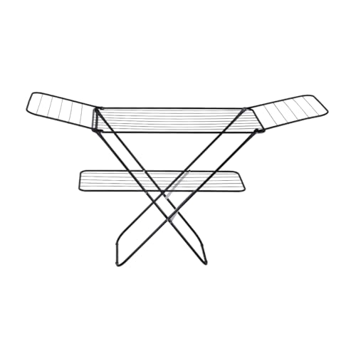 Royalford Iron Clothes Drying Rack 2-Tier RF13195 Clothes Drying Stand Foldable Laundry Standing dry Racks for Indoor Outdoor Use with cloth rack 27m drying space rust-resistant corrosion proof