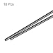 MECCANIXITY Carbon Fiber Rod, 3mm x 300mm Matte Pole Rod for RC Plane DIY Tool Wing Tube Quadcopter Arm, Pack of 10