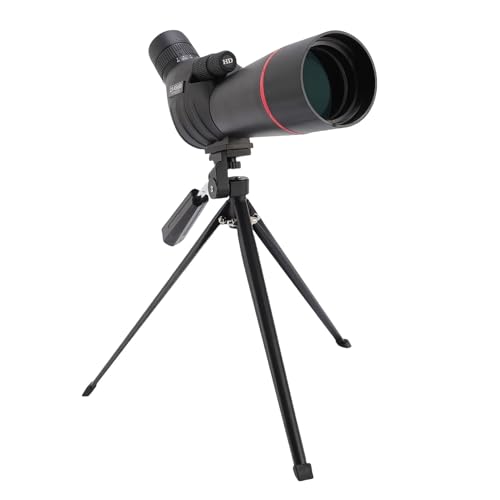 CHEOTIME Telescopio Terrestre, Lente Objetivo Grande de 60 mm, Telescopio con Zoom Ajustable de 15-45X para observación de Aves, Senderismo, observación al Aire Libre,