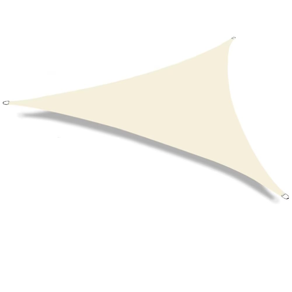 Voile d'ombrage triangulaire pour grand jardin et terrasse au bord de la piscine