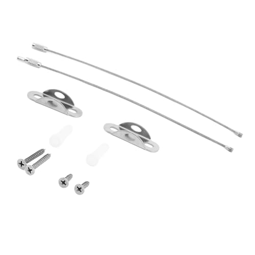 Acouto Anclajes para Muebles de Acero Inoxidable, Ajustables, Seguridad Mejorada, Antivuelco, Anclajes de Pared para Muebles, Sujetadores para Armario, Cómoda, Solución de Seguridad y contra Impactos