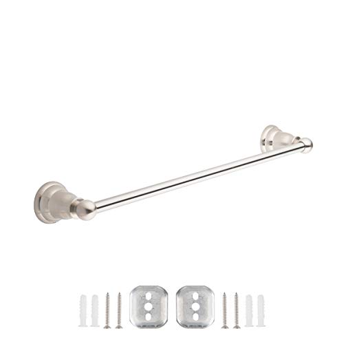 AmazonBasics Classic Towel Bar Rack - 18-Inch, Satin Nickel