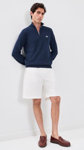 Image of Lacoste Men's Cotton Quarter Zip Sweater
