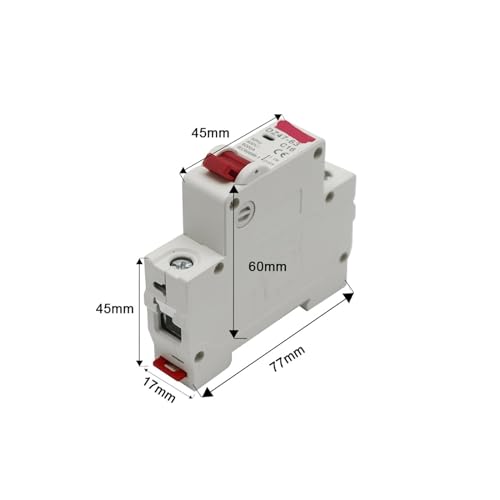 Protector de circuito contra sobrecarga DZ47 tipo C para riel Din de 400V 2