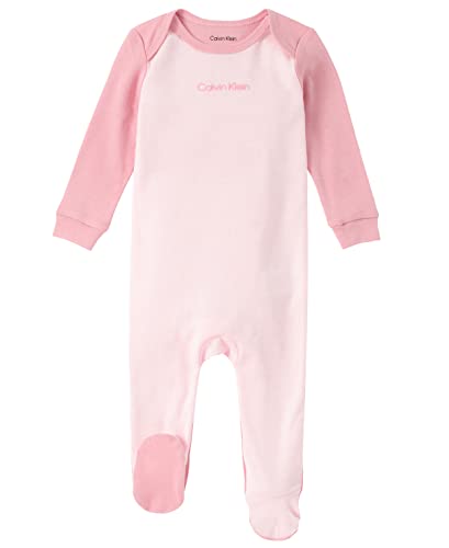 Image of Calvin Klein Organic Baby Essentials Footed Coverall